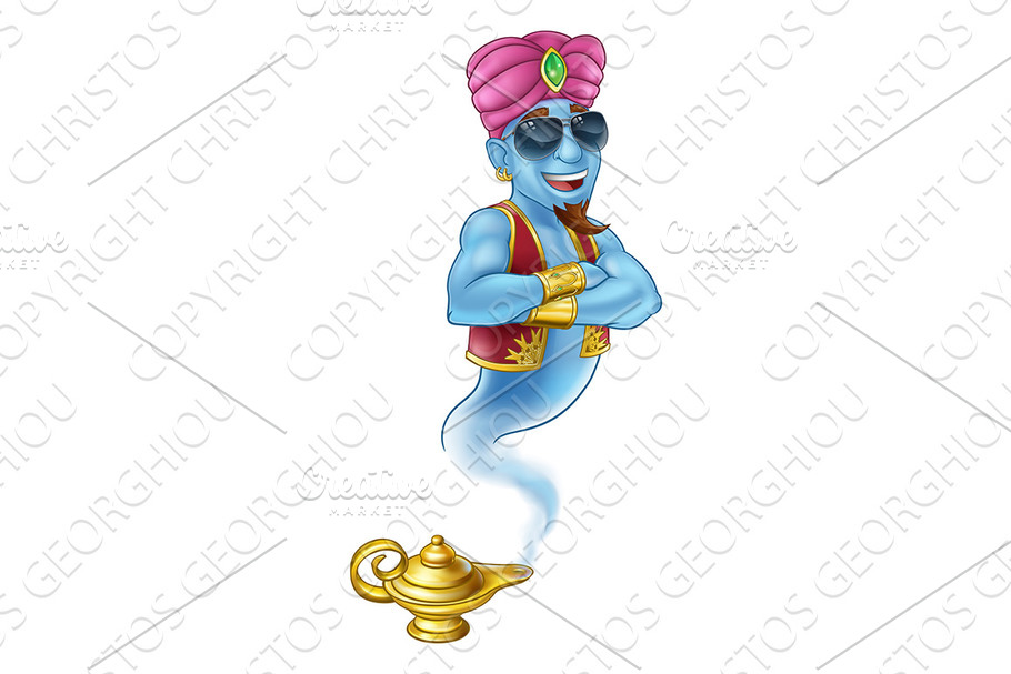 Cool Genie Magic Lamp Aladdin