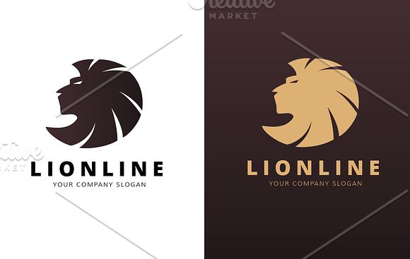 Lion Line in Logo Templates - product preview 1