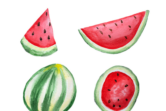 Seamless pattern with watermelons in Patterns - product preview 4