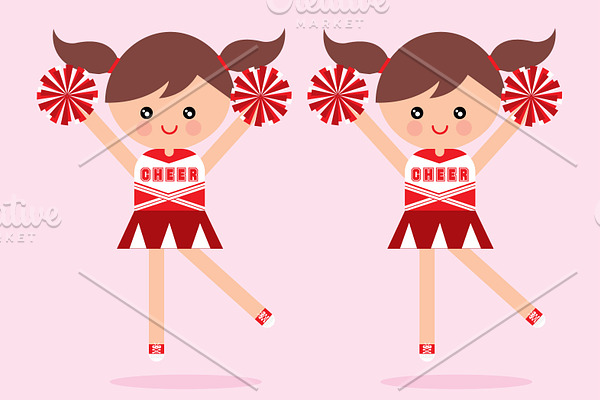 cheerleader vector