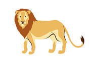 Stylized illustration of lion.