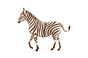 Stylized illustration of zebra.