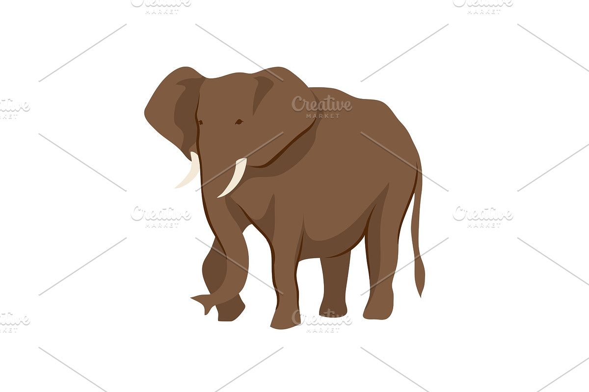 Stylized illustration of elephant. in Illustrations - product preview 8