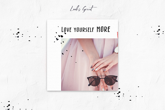 Love Coral instagram puzzle in Instagram Templates - product preview 6