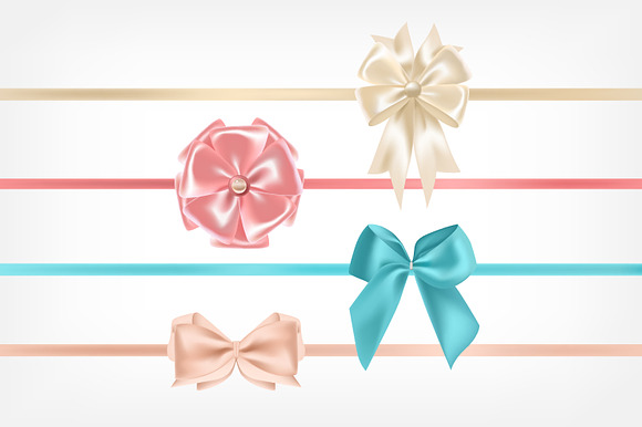 Realistic ribbons set in Illustrations - product preview 5