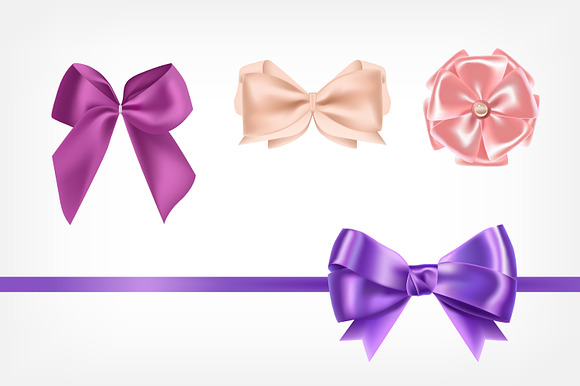 Realistic ribbons set in Illustrations - product preview 7