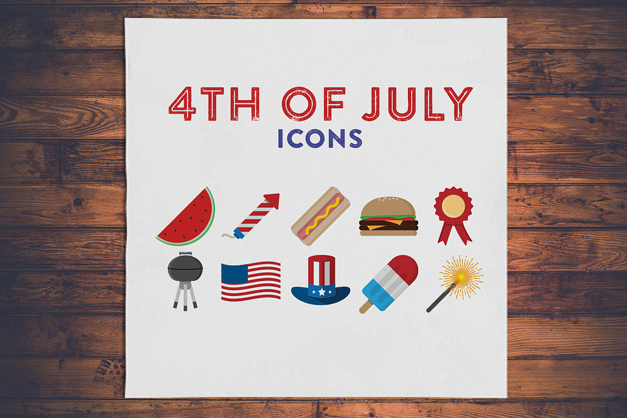 4th of July Icons