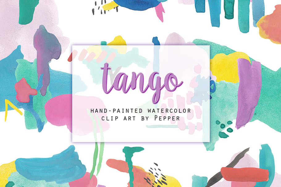 Abstract Watercolor Shapes Clipart in Illustrations - product preview 8