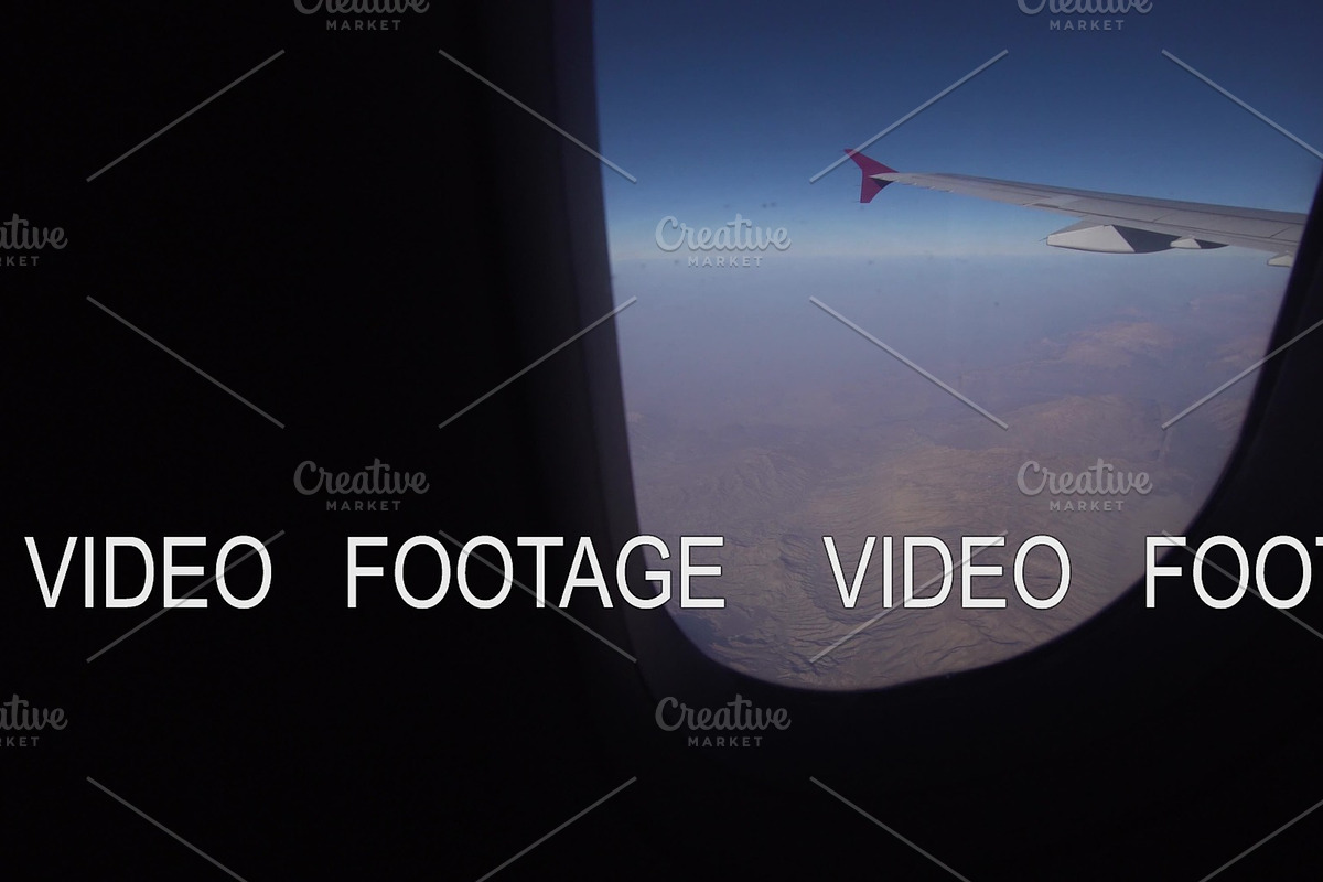 View from an airplane window on in Graphics - product preview 8