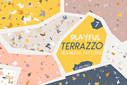 Playful Terrazzo Seamless Patterns