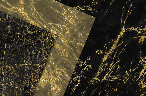 Gold Black Marble Textures in Textures - product preview 1
