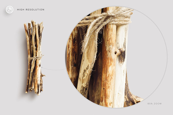 Wooden Nature Sticks Scene Creator in Scene Creator Mockups - product preview 4