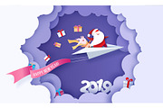 2019 New Year Sale design card with