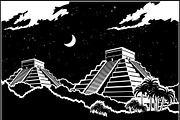 Mayan pyramids mini Set