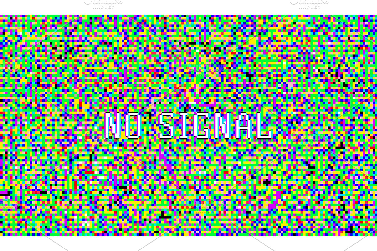 Color pixel noise. Test TV in Illustrations - product preview 8