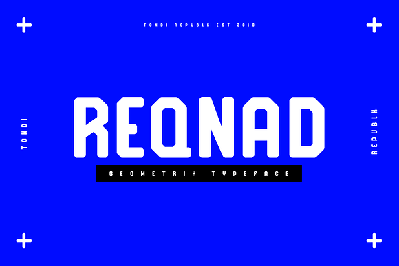 Reqnad Geoemtrik Font in Display Fonts - product preview 8