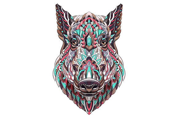Ethnic Collection: Boar in Illustrations - product preview 1