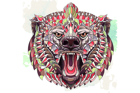 Ethnic Collection: Growling Bear in Illustrations - product preview 2