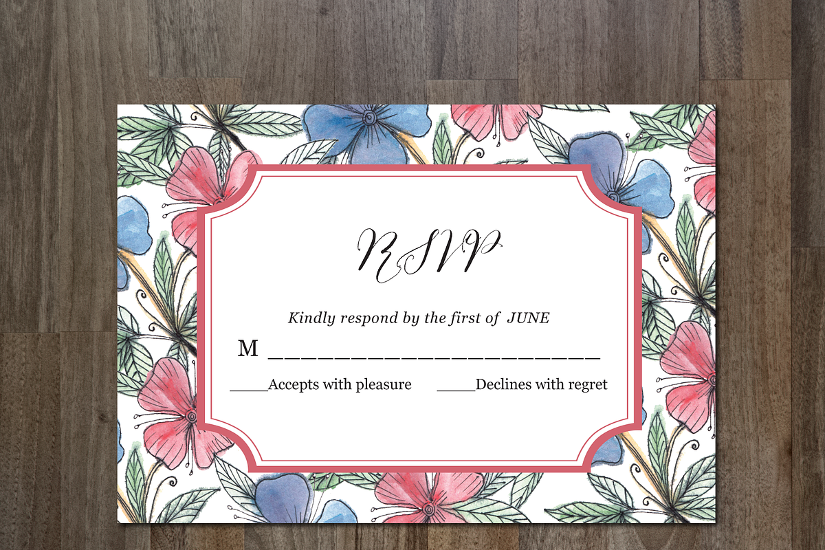 RSVP Card in Wedding Templates - product preview 8