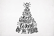 Hand-lettered New Year text