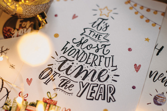 Hand-lettered New Year text in Objects - product preview 1