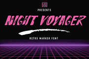Night Voyager Marker Font