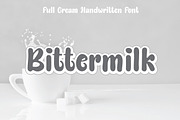 Bittermilk | Smooth Handwritten Font