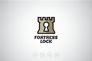 Fortress Lock Logo Template