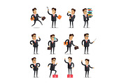 Set of Businessman in Different