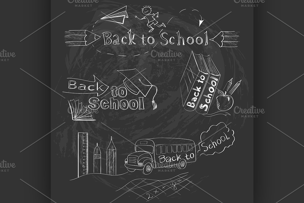 Back to School Calligraphic Designs in Illustrations - product preview 8