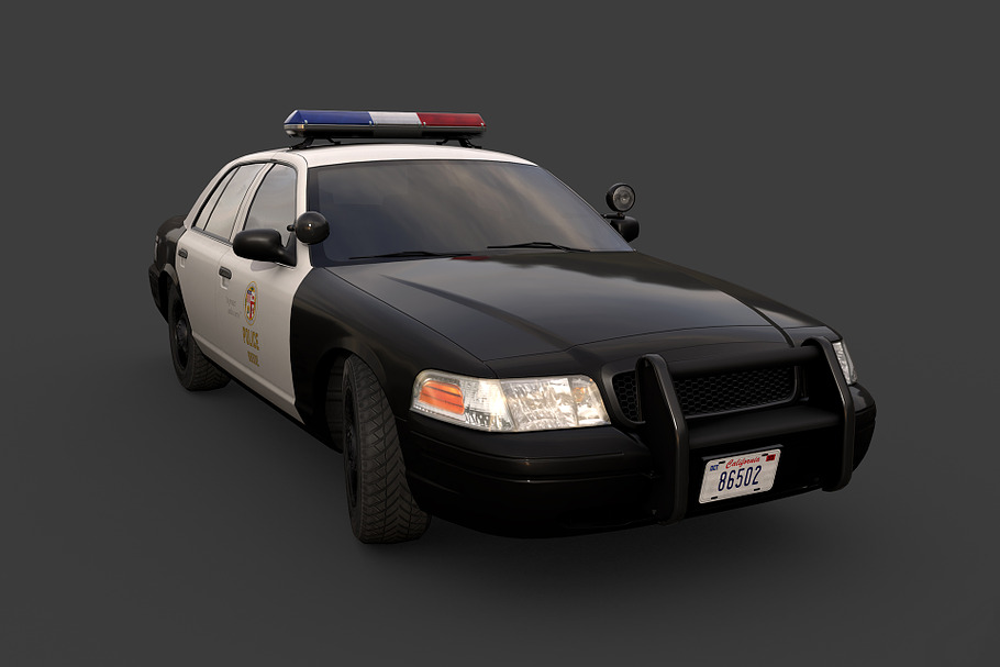 Los Angeles Police Car in Vehicles - product preview 5