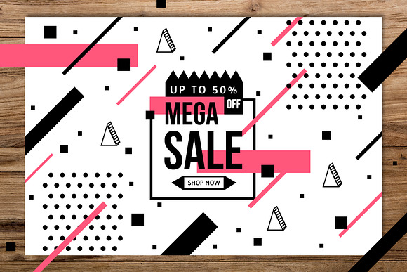 3 Sale Background Template in Illustrations - product preview 1