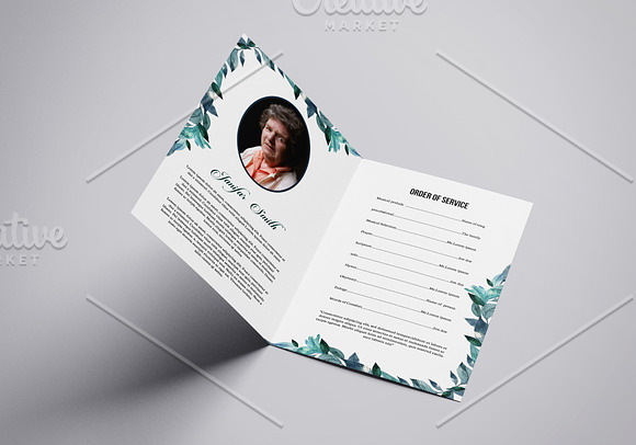 Funeral Program Template - V847 in Brochure Templates - product preview 2