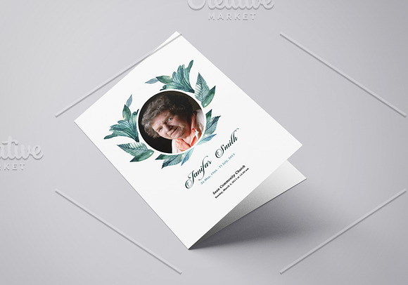 Funeral Program Template - V847 in Brochure Templates - product preview 4