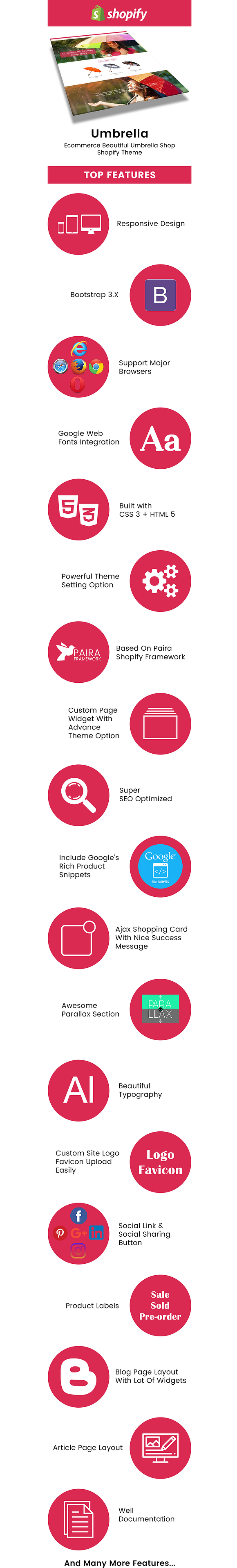 Umbrella Responsive Shopify Theme in Themes - product preview 1
