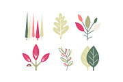 Flat vector set of different