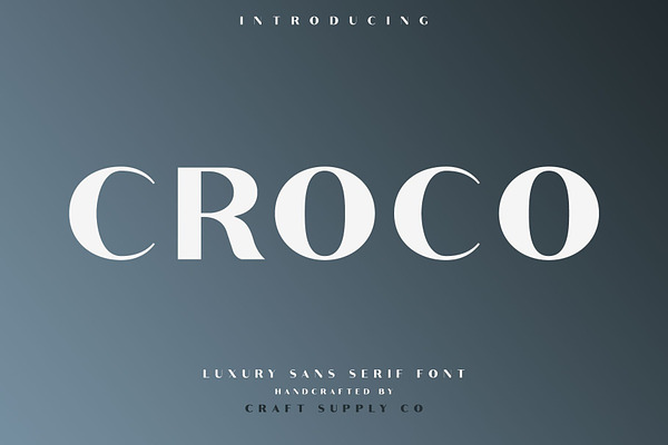 Croco - Luxury Sans Serif Font