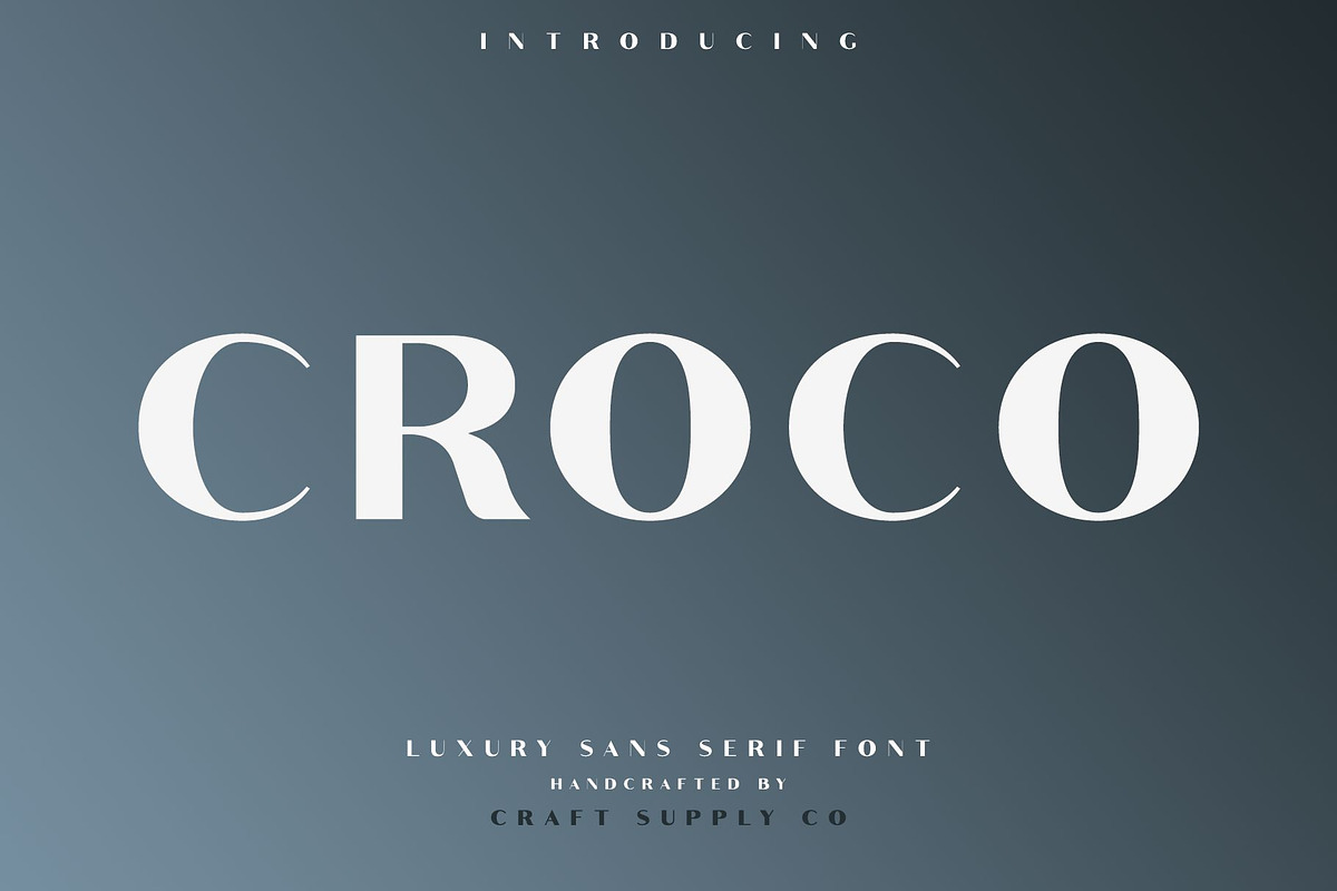 Croco - Luxury Sans Serif Font in Sans-Serif Fonts - product preview 8