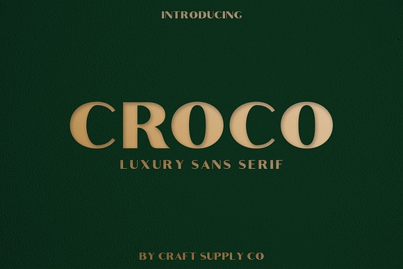 Croco - Luxury Sans Serif Font in Sans-Serif Fonts - product preview 5