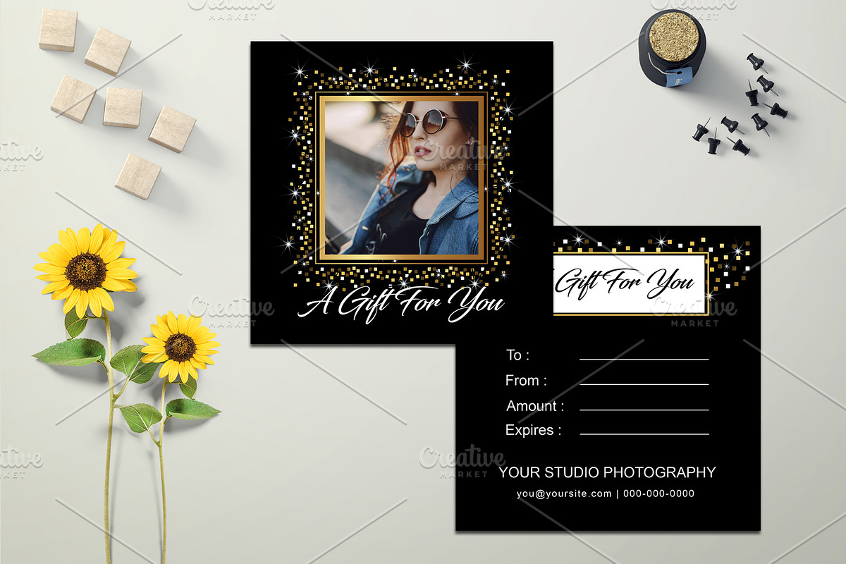 Photographer Gift Certificate V17 in Flyer Templates - product preview 8