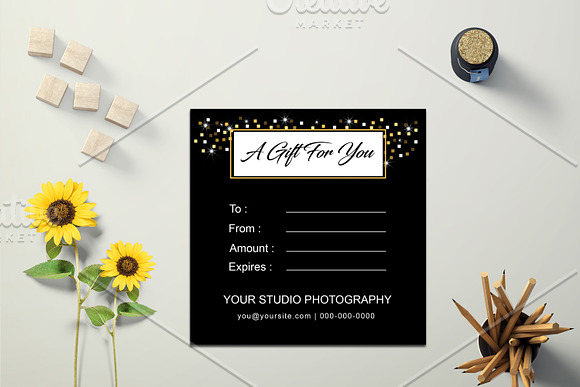 Photographer Gift Certificate V17 in Flyer Templates - product preview 2