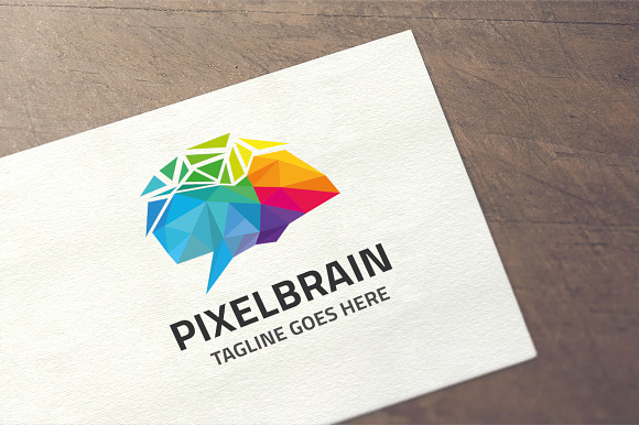 Pixel Brain Logo in Logo Templates - product preview 2