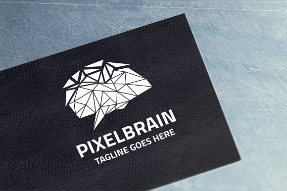 Pixel Brain Logo in Logo Templates - product preview 5