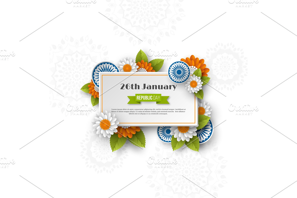 Indian Republic day banner. in Illustrations - product preview 8