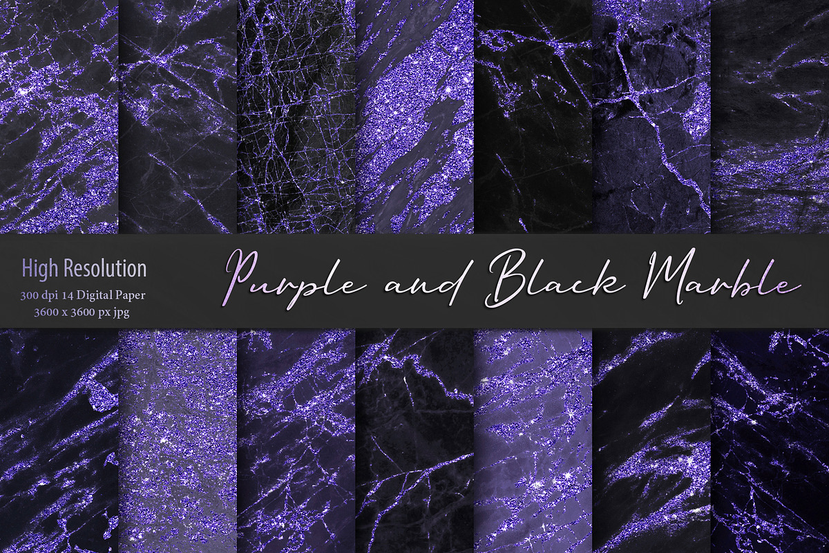 Purple Black Marble Textures in Textures - product preview 8