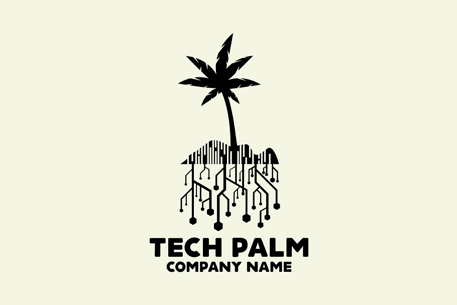Tech Palm Logo in Logo Templates - product preview 8