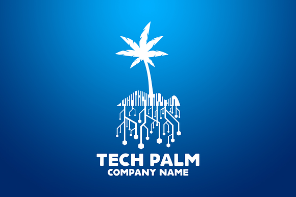 Tech Palm Logo in Logo Templates - product preview 2