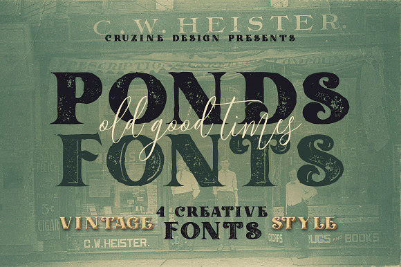 Vintage Bundle 249 Fonts & 414 Logos in Vintage Fonts - product preview 30