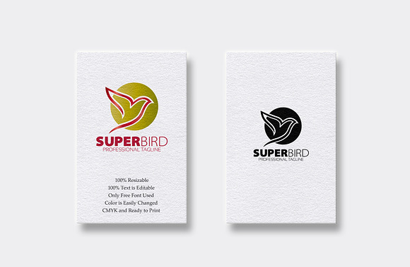 Super Bird Logo in Logo Templates - product preview 1