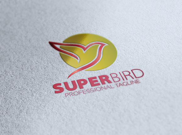 Super Bird Logo in Logo Templates - product preview 3